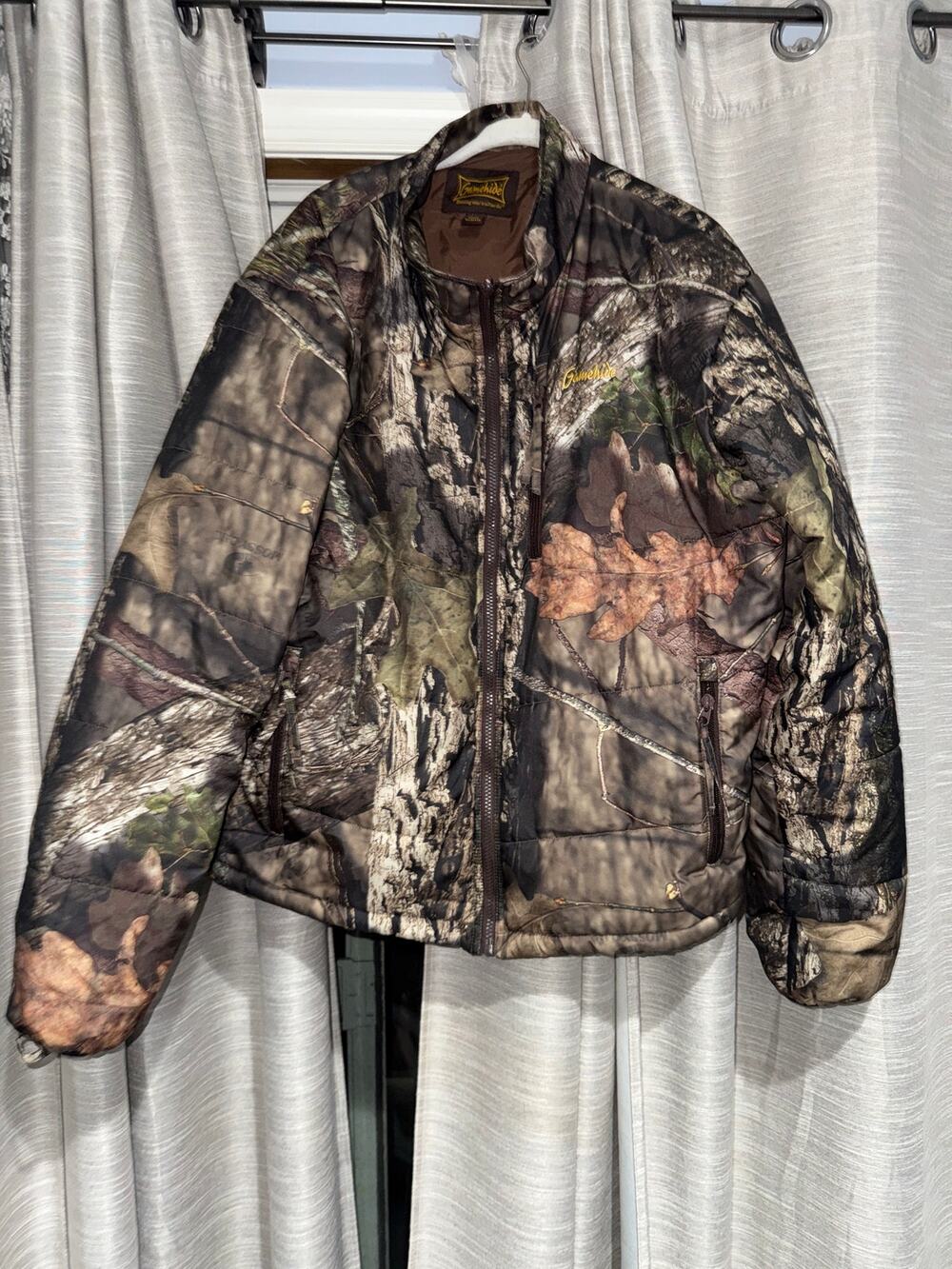 Gamehide quilted camouflage puffer hunting jacket men's size large